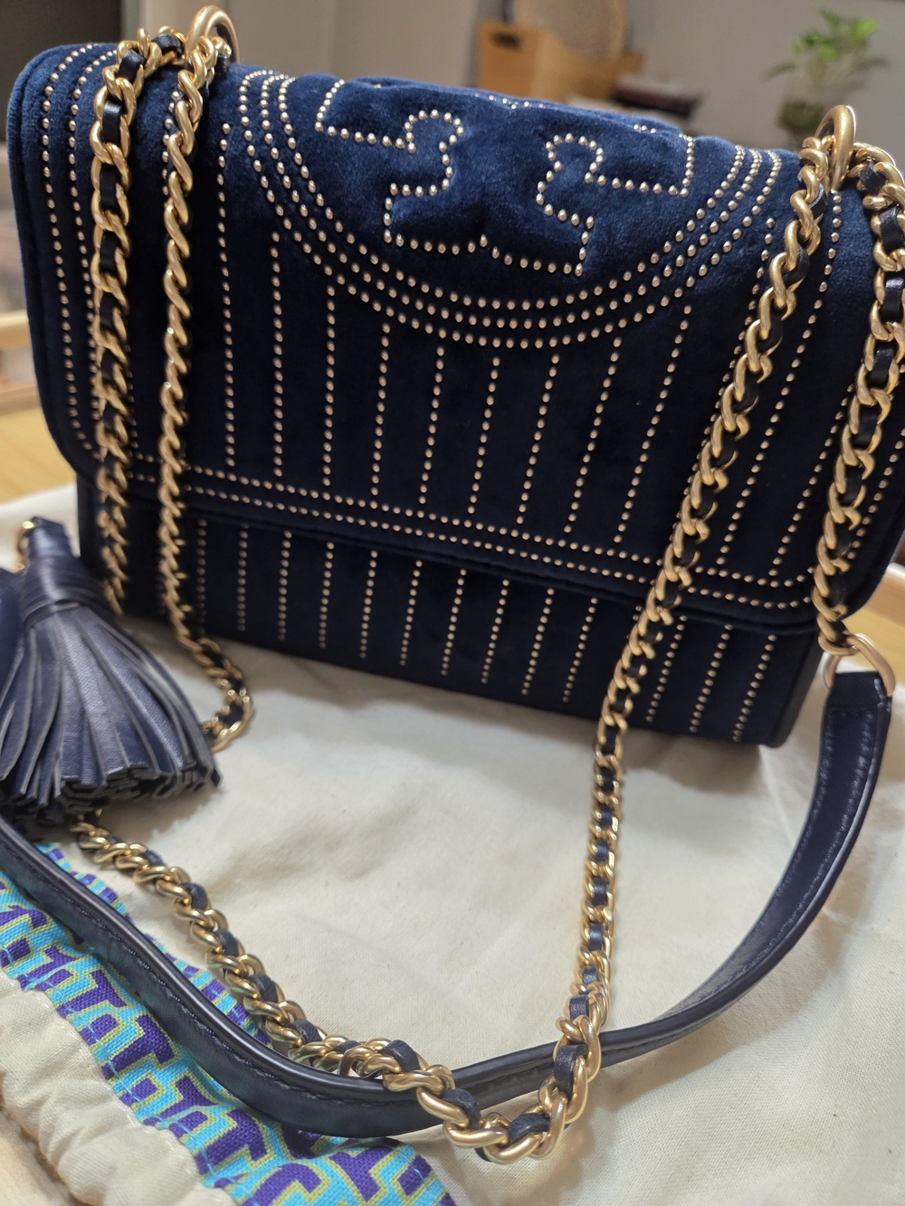 Tory Burch Fleming Mini Stud Convertible Shoulder Bag